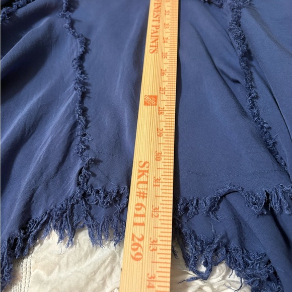 Free People Intimately Blue Handkerchief Frayed Hem. Double Shoulder Straps - Picture 8 of 12